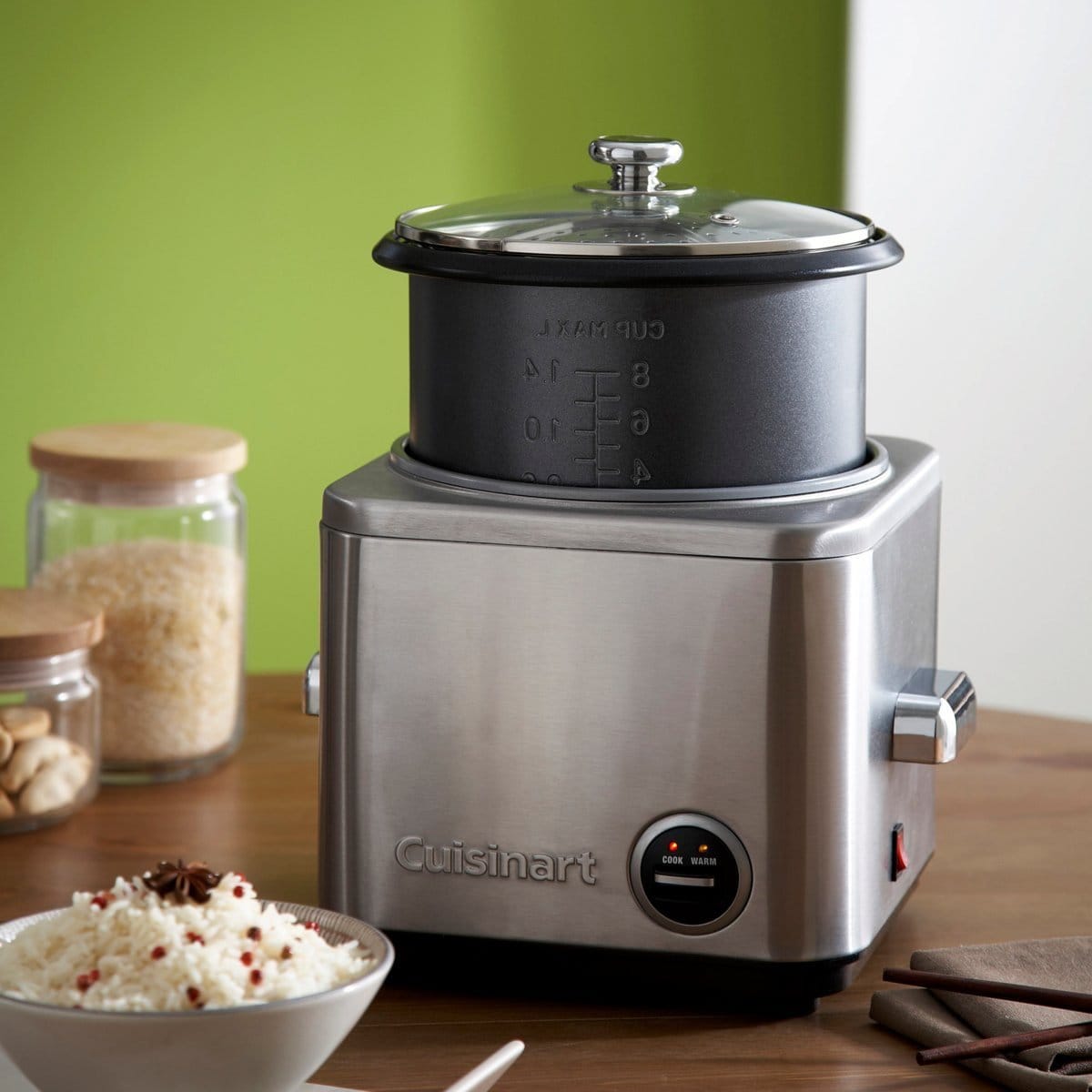 Cuiseur riz CUISINART vapeur 500W Inox - CRC400E