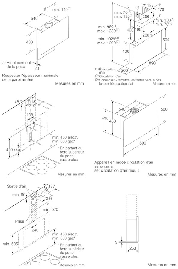 SIEMENS Hotte decorative murale LC97FVW60 SIEMENS Hotte decorative murale LC97FVW60
