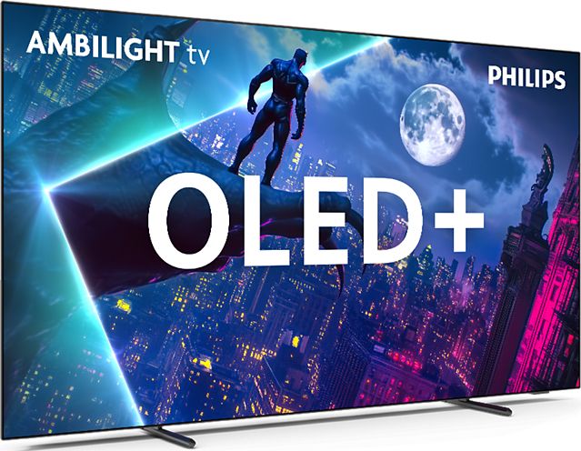 TV OLED 4K 164 cm PHILIPS Ambilight 4 côtés Google TV 70W Dolby Atmos 144Hz Noir - 65OLED950/12