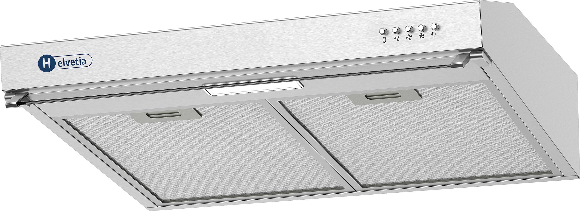 Hotte casquette HELVETIA 60cm 65dB Inox HHCR60A31X1