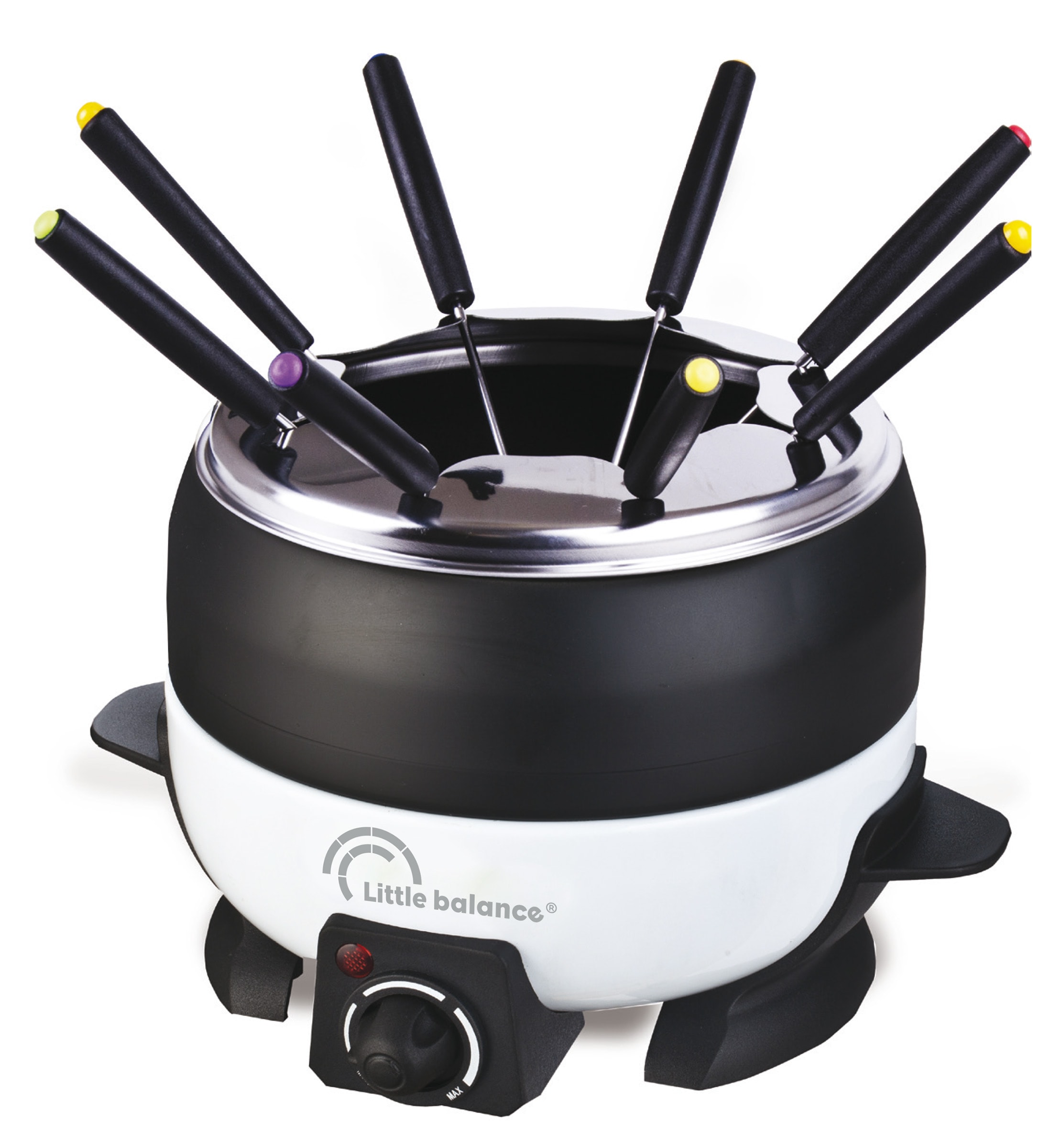 Fondue LITTLE BALANCE 8 personnes 800W 2L Blanc et noir 8260