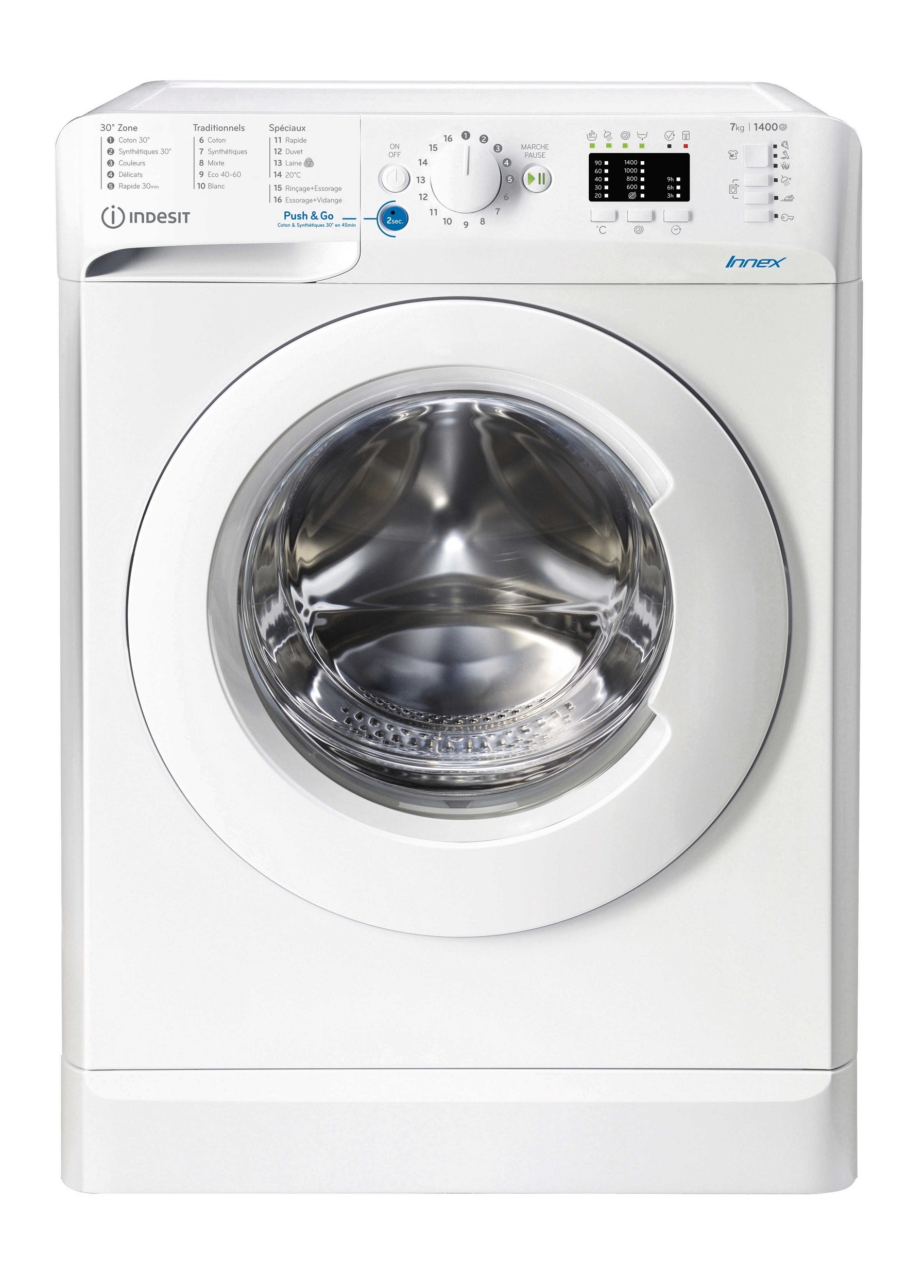Lave linge Frontal INDESIT BWA71452WFRN 7kg - BWA71452WFRN