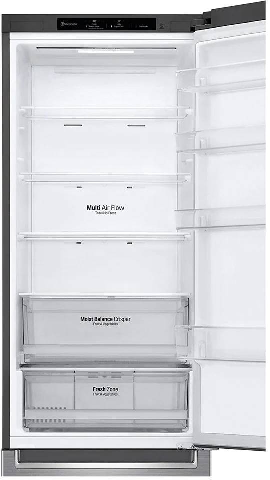 Réfrigérateur congélateur bas LG Door cooling+ 384L Inox - GBB62PZJEN