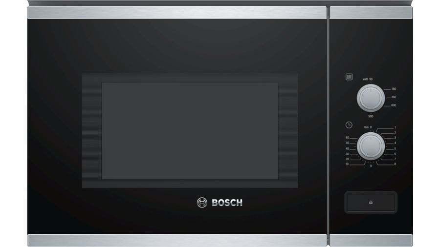 BOSCH Micro ondes Encastrable 900W 25L Noir et Inox - BFL550MS0