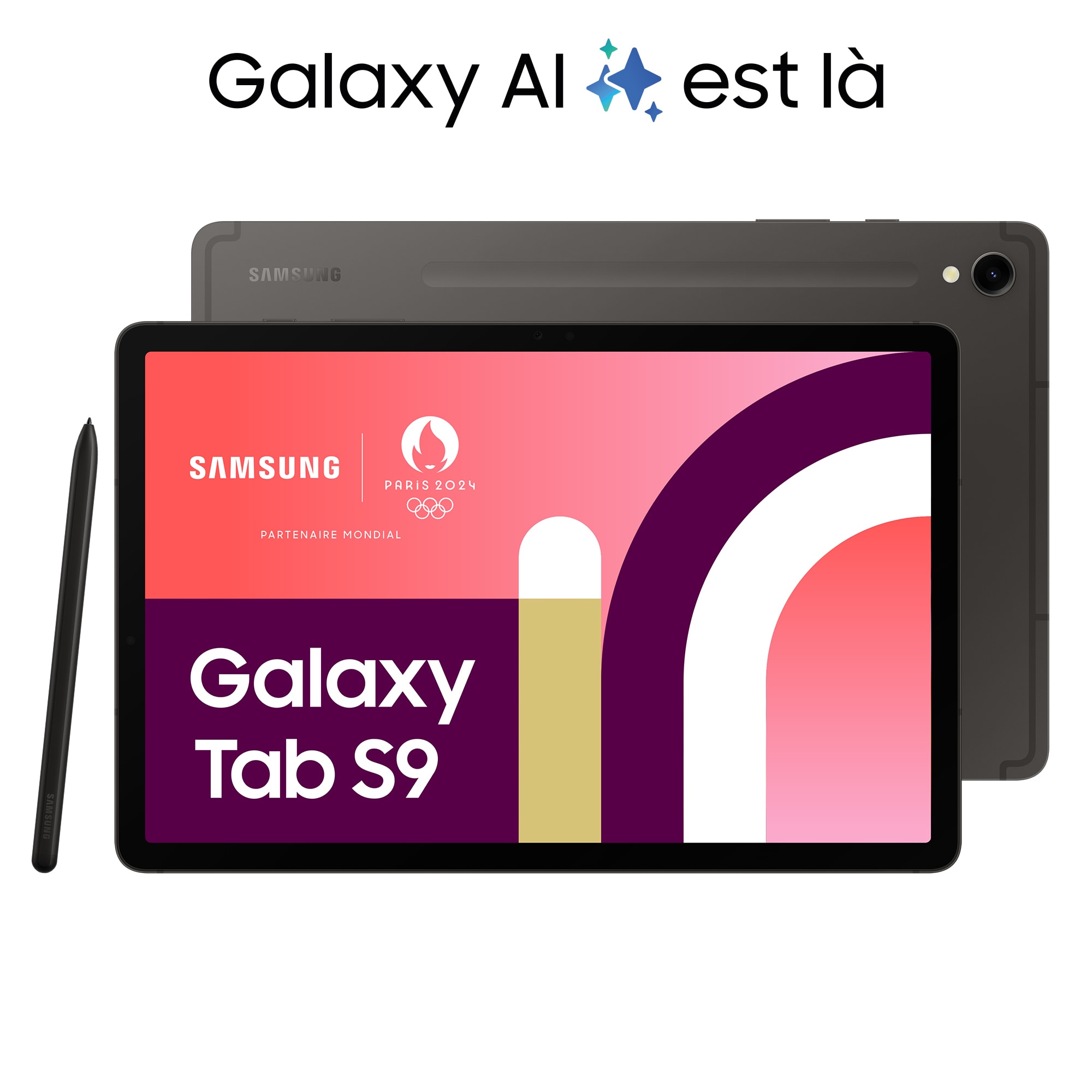 SAMSUNG Tablette tactile Galaxy Tab S9 WiFi 256go Anthracite  SM-X710NZAEEUB