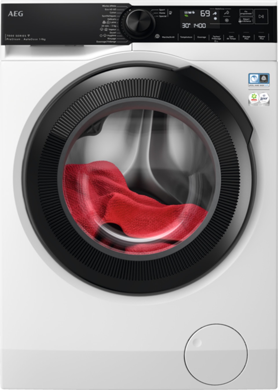 Lave linge Frontal AEG 1351 tr/min, 9Kg, Blanc LFR73H149Q