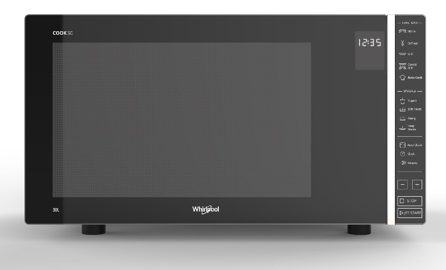 Micro ondes Grill WHIRLPOOL 900W 30L Noir MWP303SB