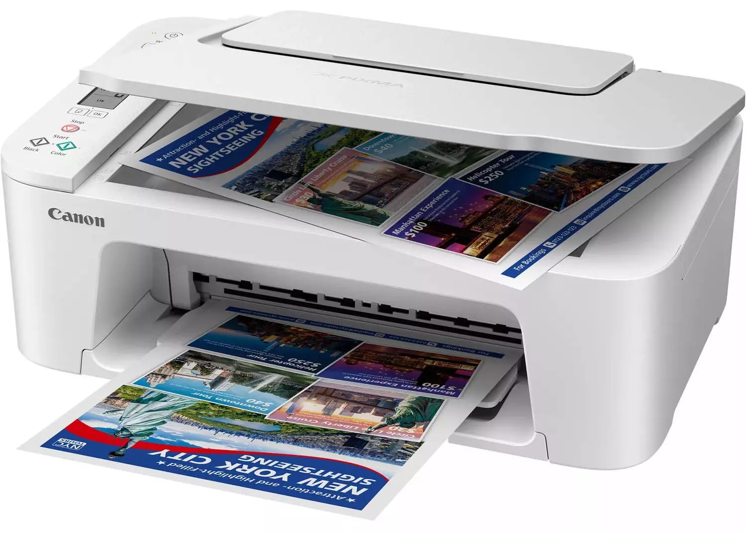 Imprimante multifonction jet d'encre CANON Wi-Fi Cloud Fax Blanc - TS3751I