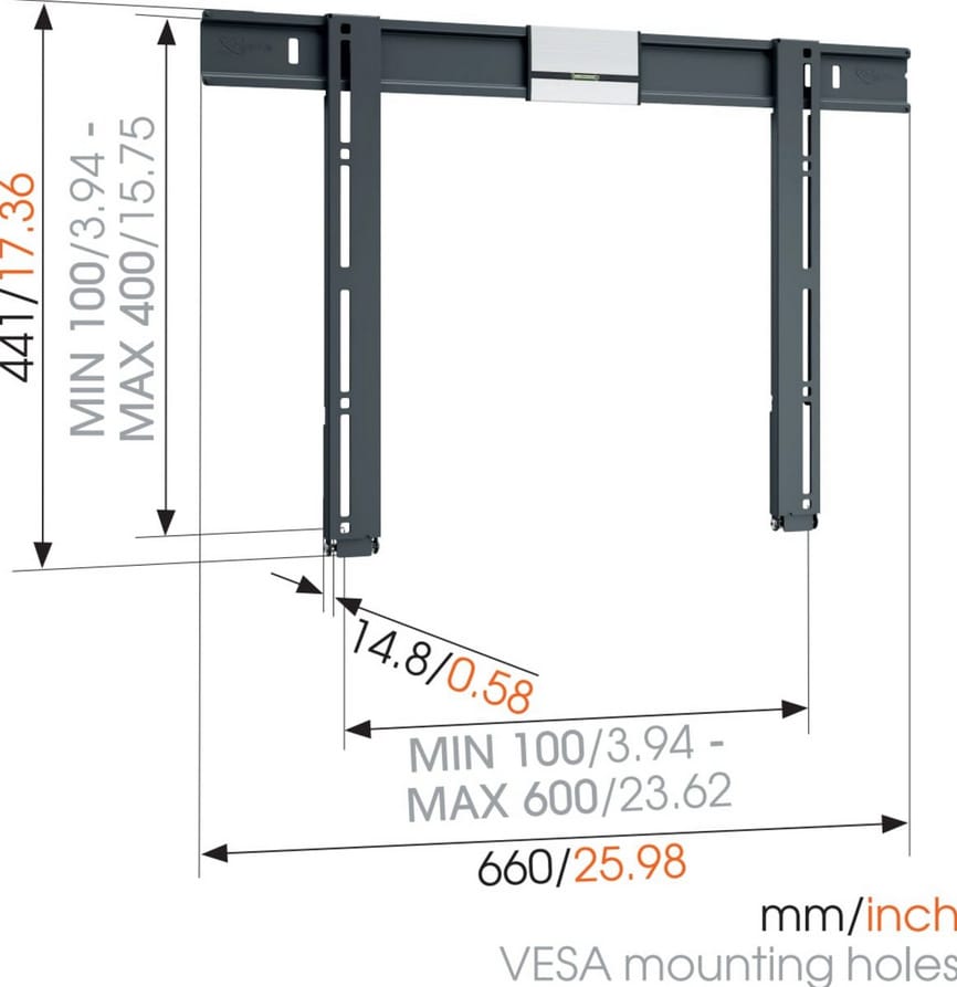 VOGEL'S Support mural THIN505