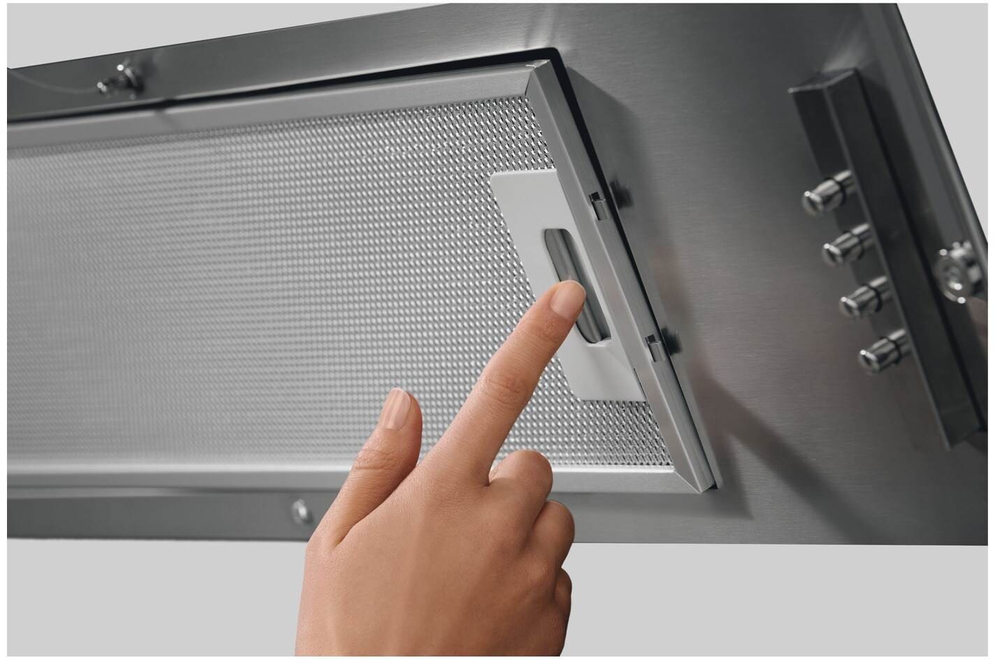 Hotte decorative murale ELECTROLUX Série 600 Pan Incliné 90 cm Blanche - LFV319W