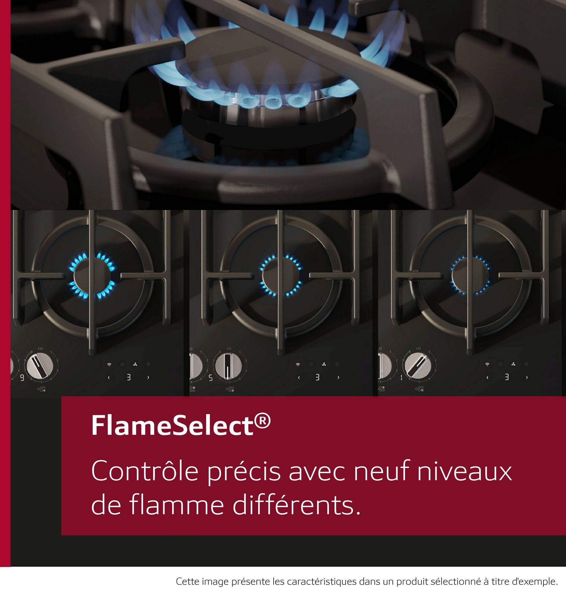 Plaque gaz NEFF 4 foyers, 7500W, 60cm, Noir - T26PIP4S0 Plaque gaz NEFF 4 foyers, 7500W, 60cm, Noir - T26PIP4S0
