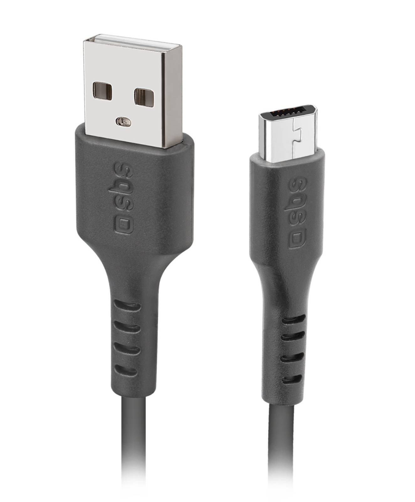 SBS Câble USB  de données USB 2.0 - Micro-USB - CABLUSB-MICROUSBNOIR