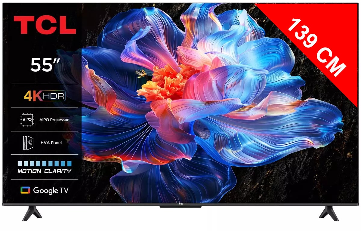 TV LED 4K 139 cm TCL 55" 4K 60Hz Noir 55P69K