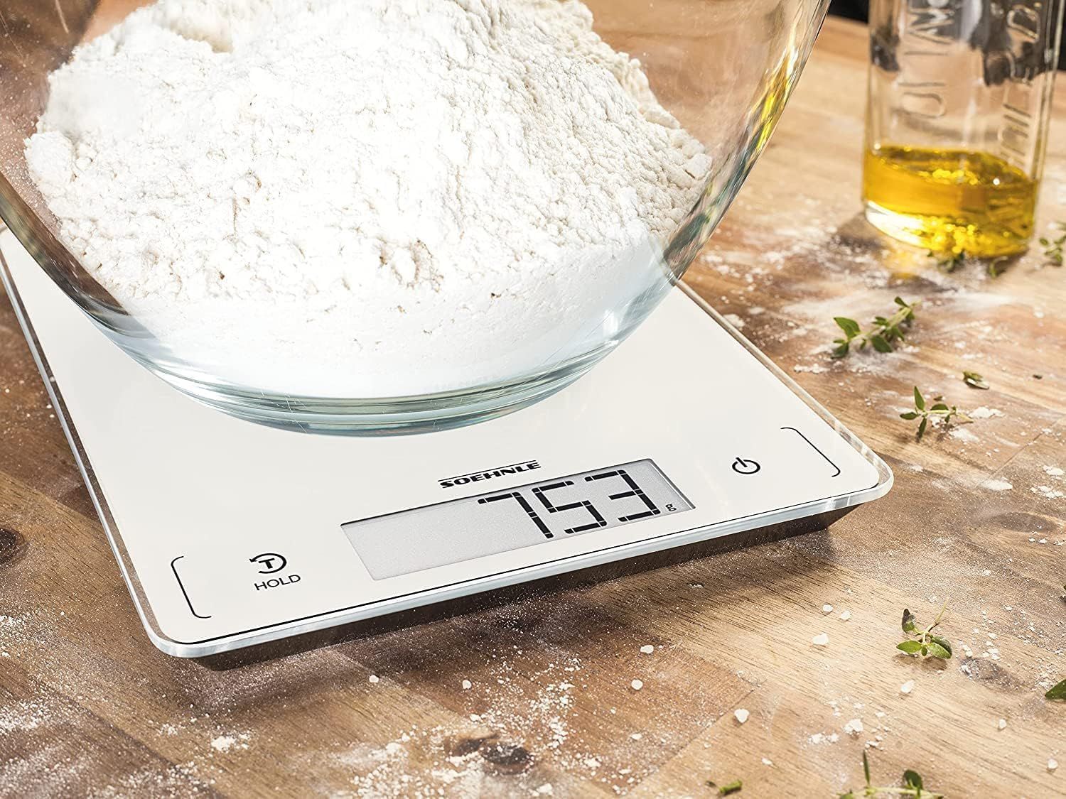 Balance de cuisine SOEHNLE 20kg Sensor Touch Maintien affichage Blanc - 61507