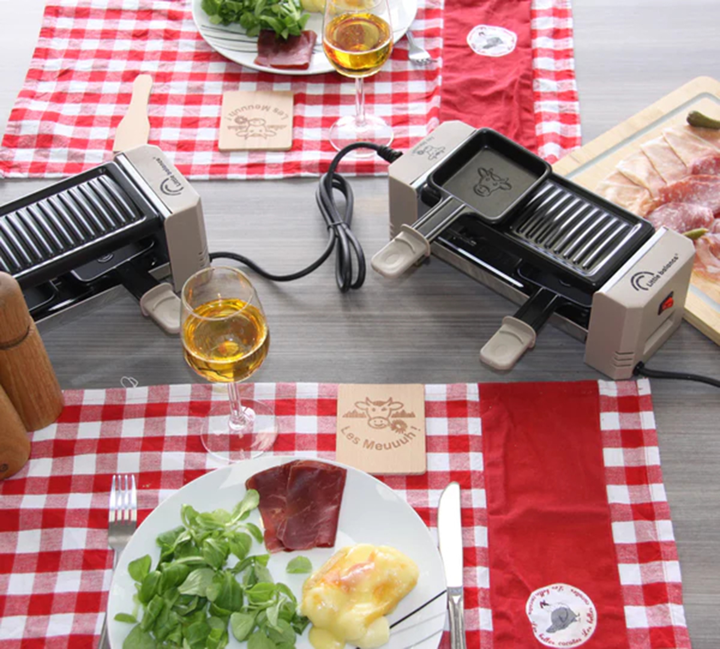 Raclette Multifonction LITTLE BALANCE 2 personnes 320W Muscade - 8763