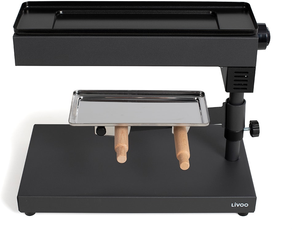 Raclette Multifonction LIVOO 8 personnes 600W Noir DOC159