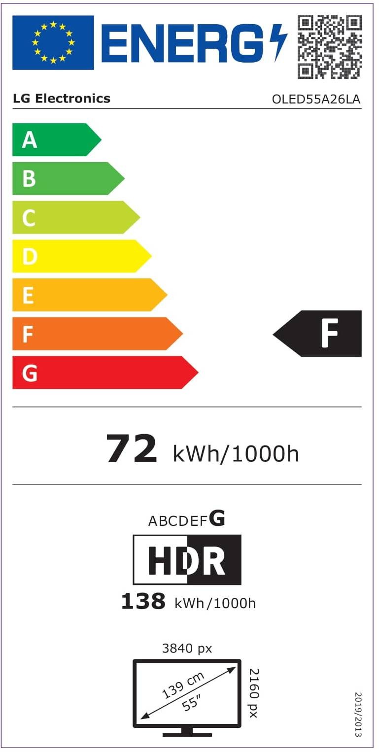 TV OLED 4K 139 cm LG  - OLED55A2