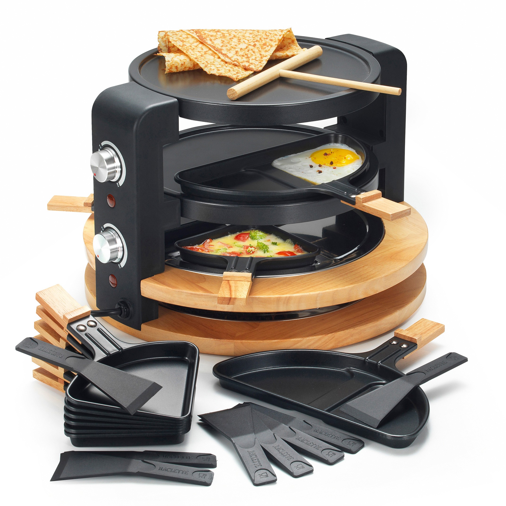 Raclette Multifonction KITCHEN CHEF  - KCWOOD8SUPER