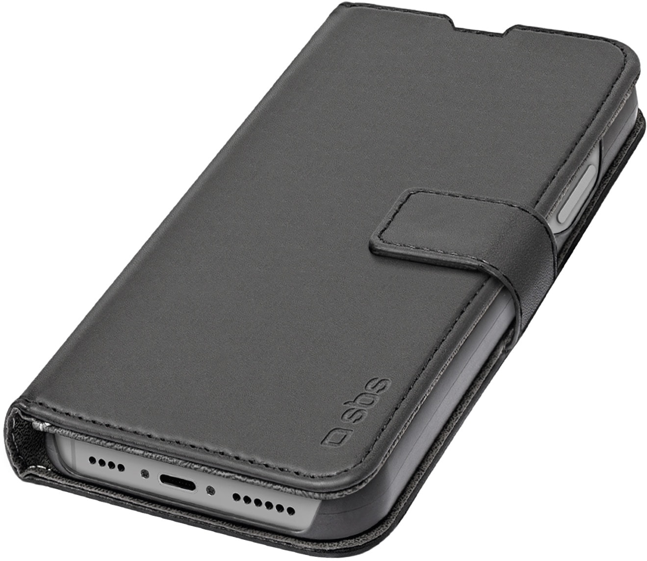 Etui support SBS Iphone 15 Plus Noir TEBKWALIP1567K