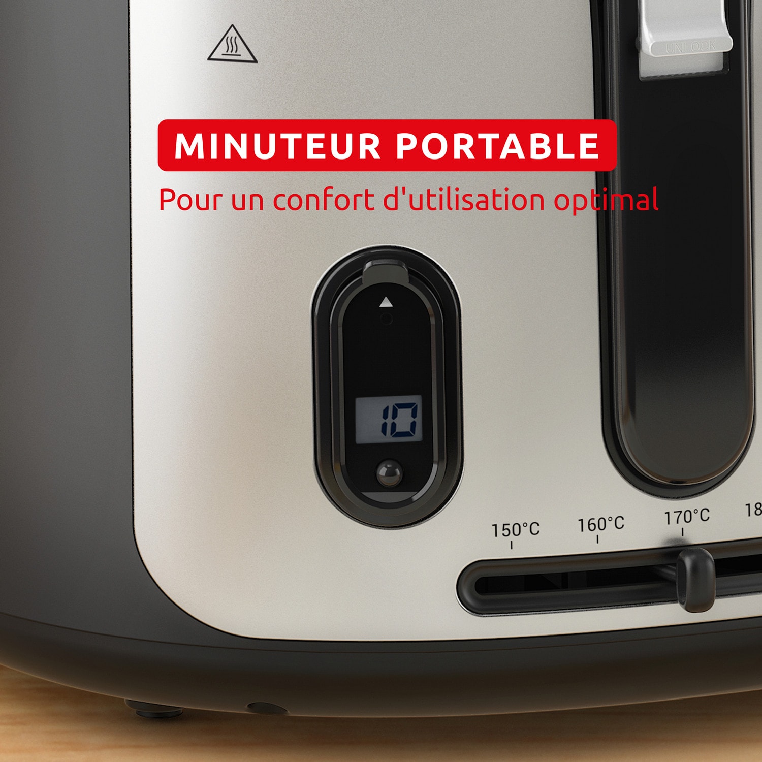 Friteuse MOULINEX 1.2KG 2.1L 1900W Métal - AF2588E0