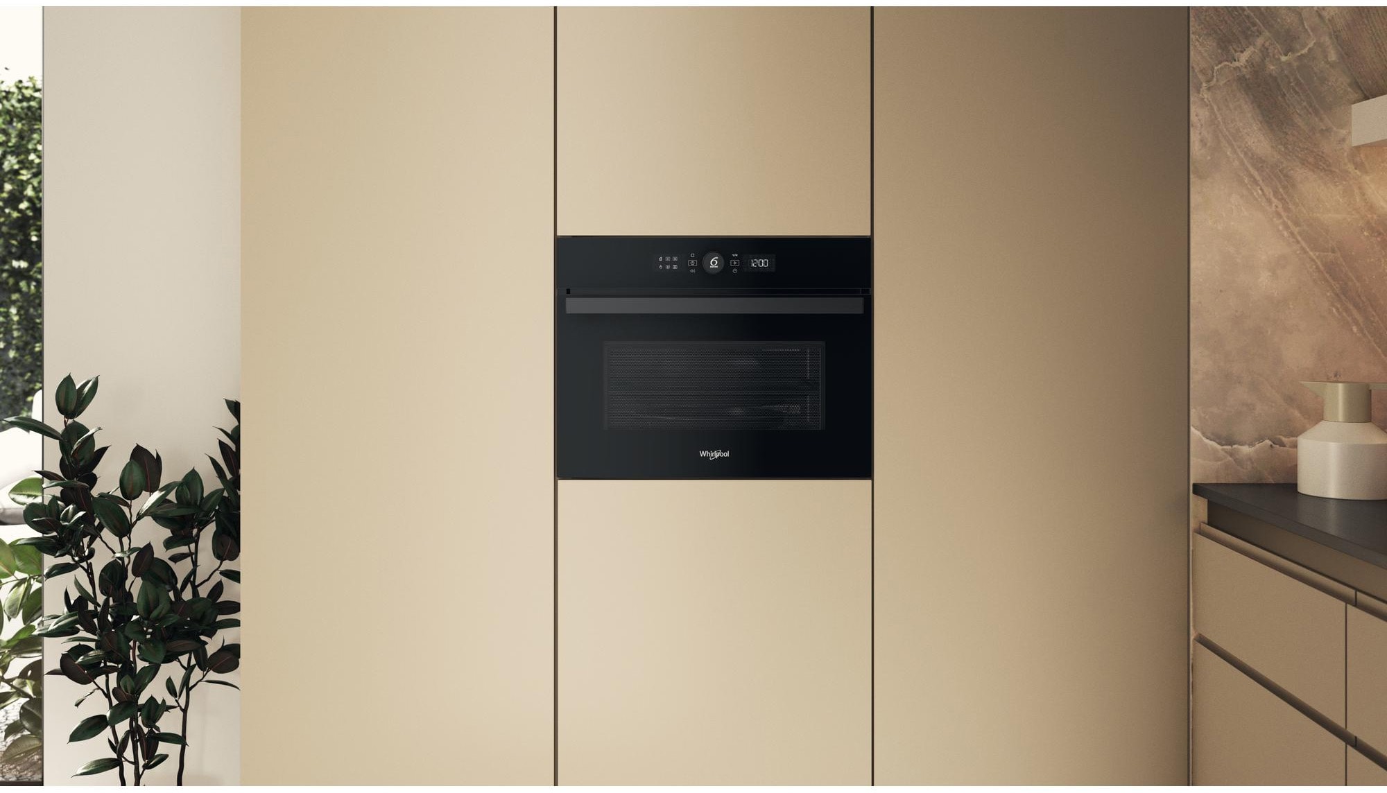 Micro ondes Grill Encastrable WHIRLPOOL 900W 40L Noir - WMW47HMBF