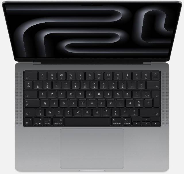 APPLE MacBook Pro MacBook Pro 14 Pouces M3 8Go RAM 512Go SSD Gris Sideral  MBP14-MTL73FN