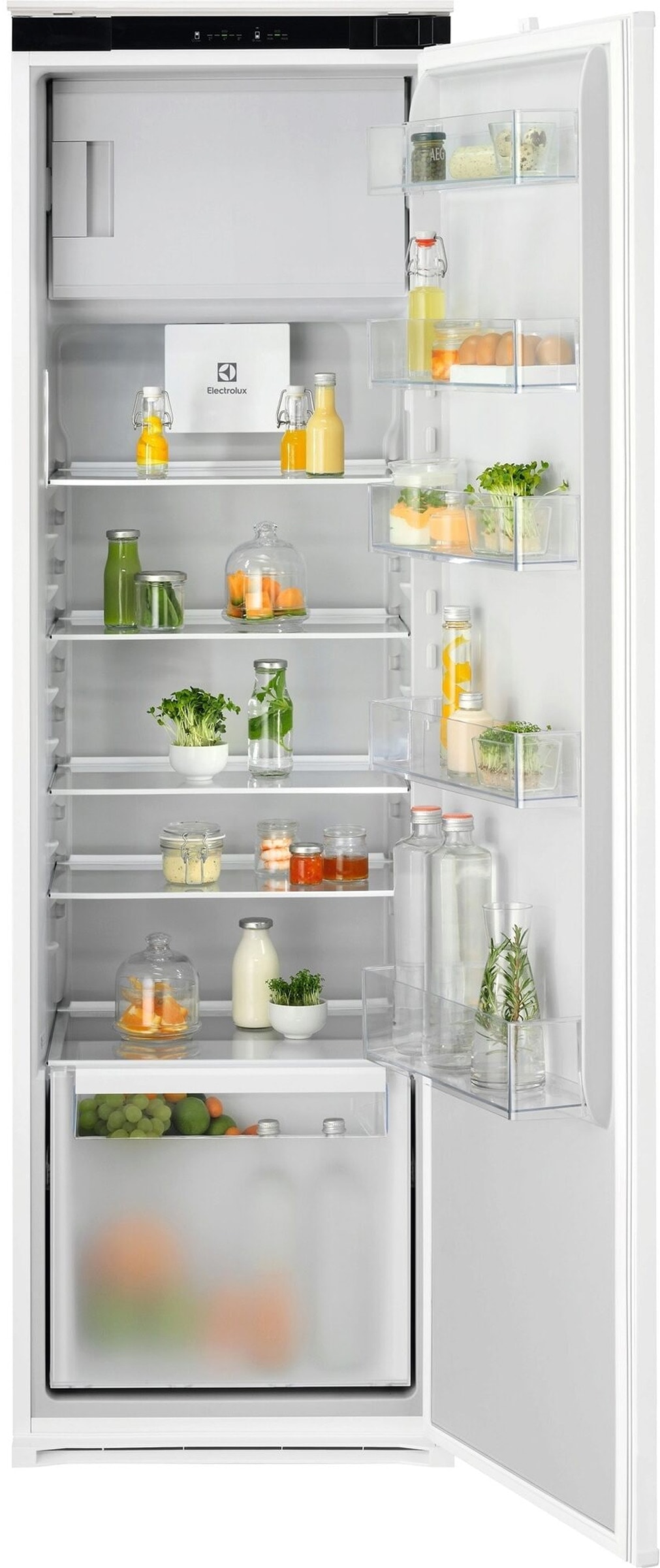 Réfrigérateur encastrable 1 porte ELECTROLUX 286L Froid brassé Blanc EFD6DE18S1