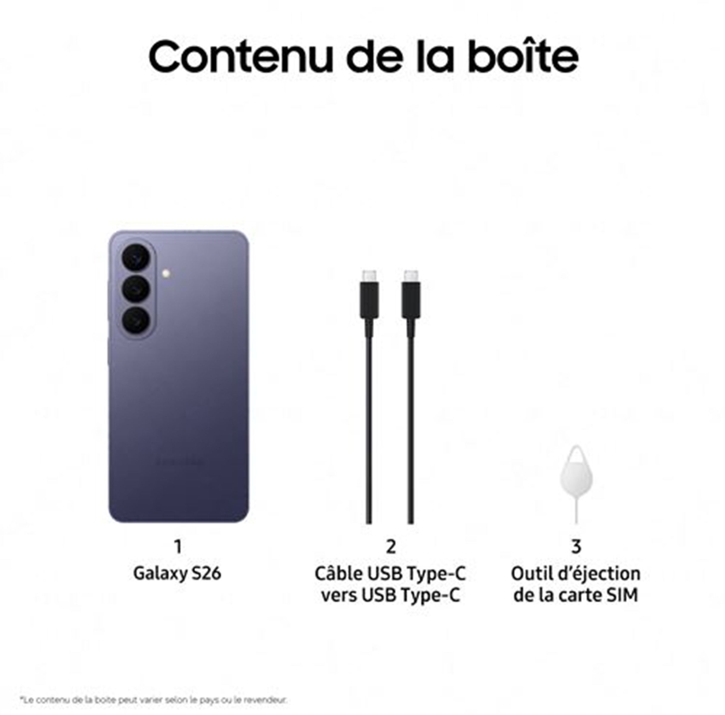 Smartphone SAMSUNG Galaxy S26 Ultra 5G 512Go Violet - GALAXY-S26U-512GVIOL