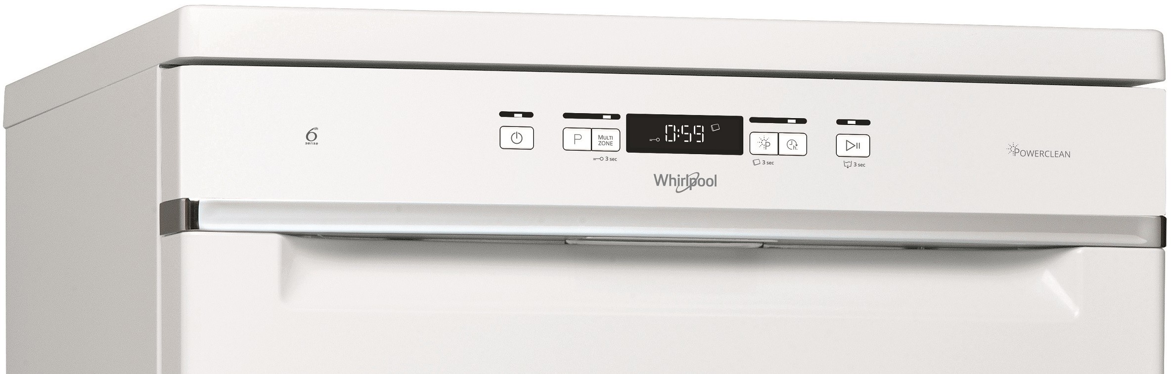 WHIRLPOOL Lave vaisselle 60 cm 6ème sens PowerClean Pro 42dB 14 couverts - WFC3C42P