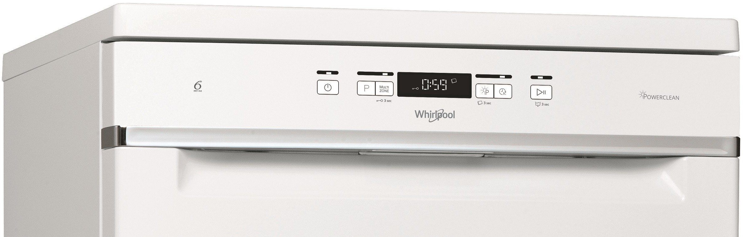 Lave vaisselle 60 cm WHIRLPOOL 6ème sens PowerClean Pro 42dB 14 couverts - WFC3C42P