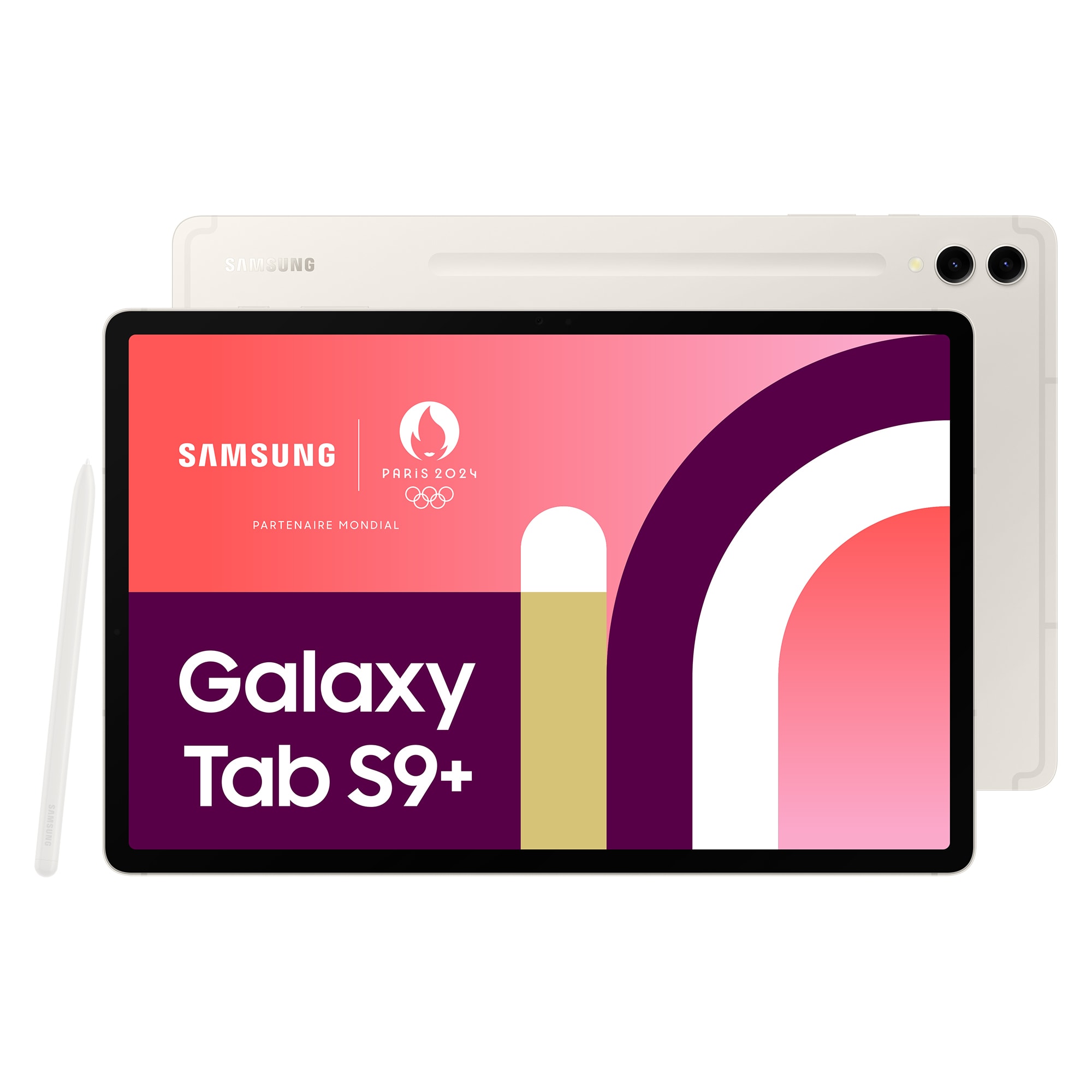 SAMSUNG Tablette tactile Galaxy Tab S9+ WiFi 256Go 12.4" Beige  SM-X810NZEAEUB