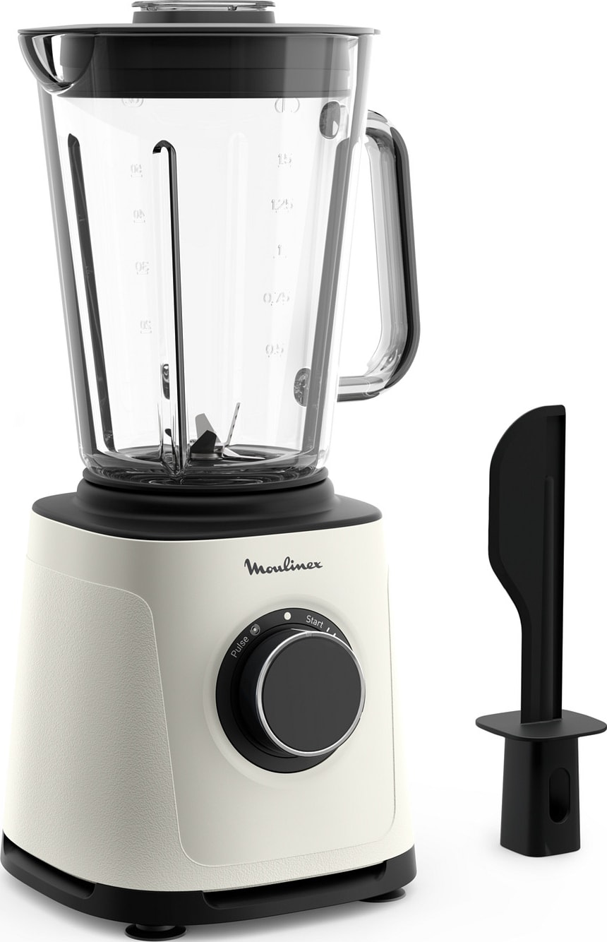Blender MOULINEX 1200W Bol 2L Verre Ecru LM771AF0