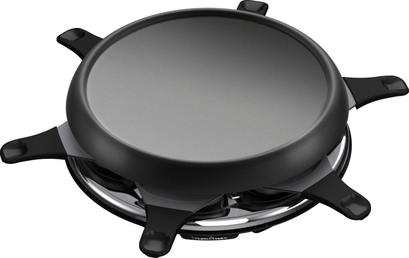 Raclette Multifonction MOULINEX 6 personnes 700W Noir RE151812