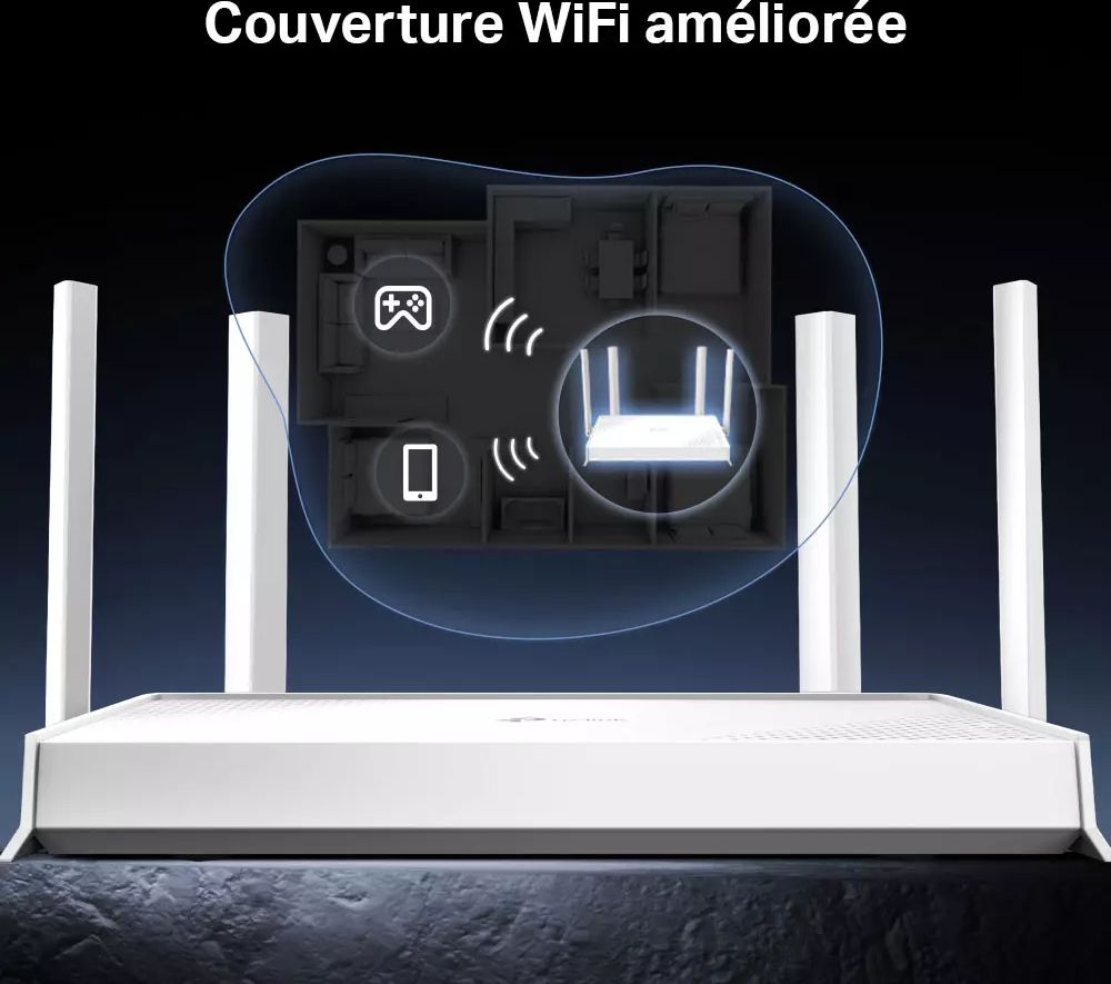 Routeur TP-LINK WiFi 7 BE3600 Dual-Band EasyMesh - ARCHERBE220W
