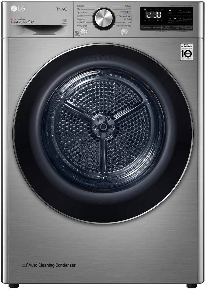 LG Sèche linge Condensation 9kg  RH9V72IX