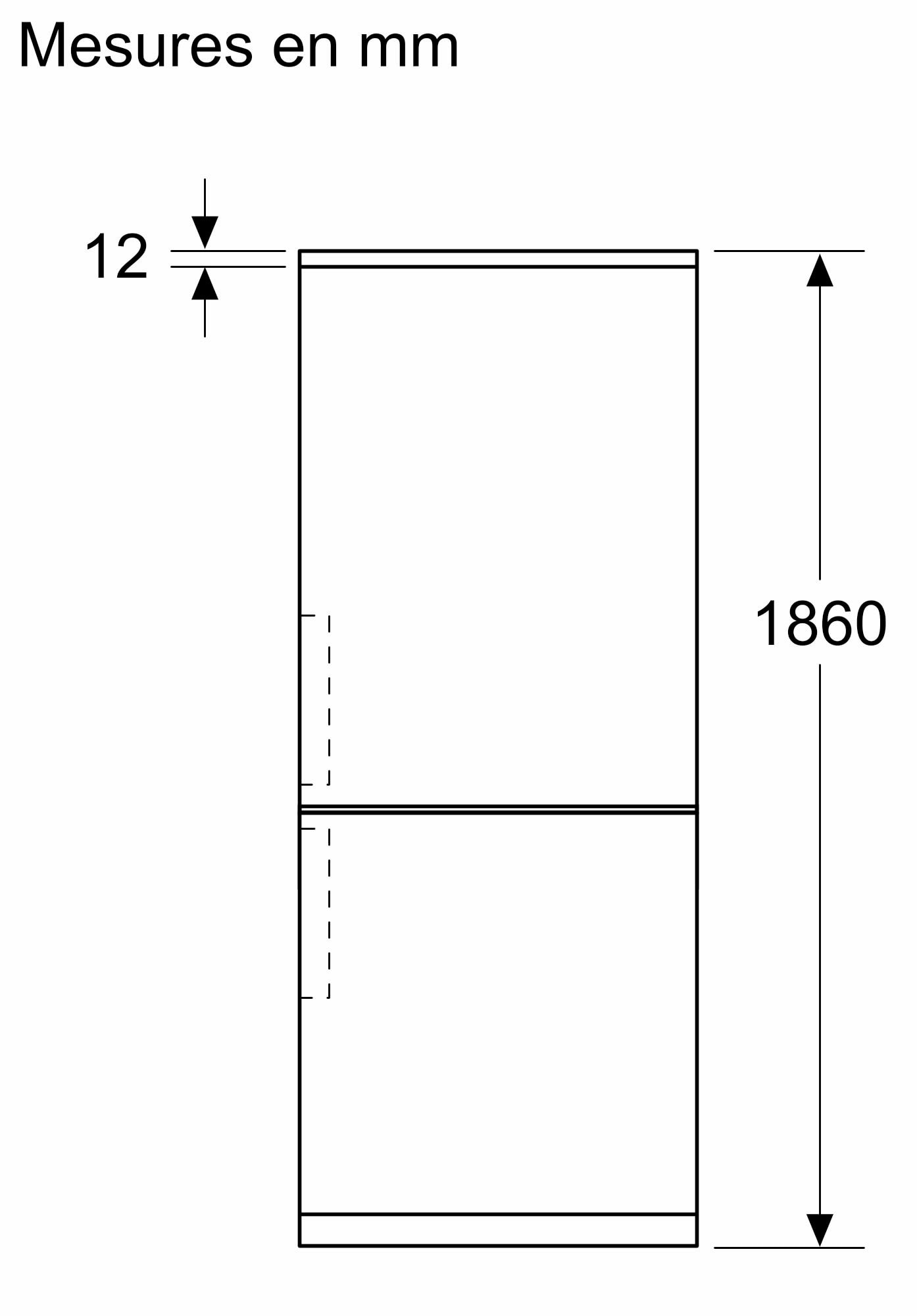 Réfrigérateur congélateur bas BOSCH , Série 4, Froid No Frost, 321L, Inox - KGN367LDF