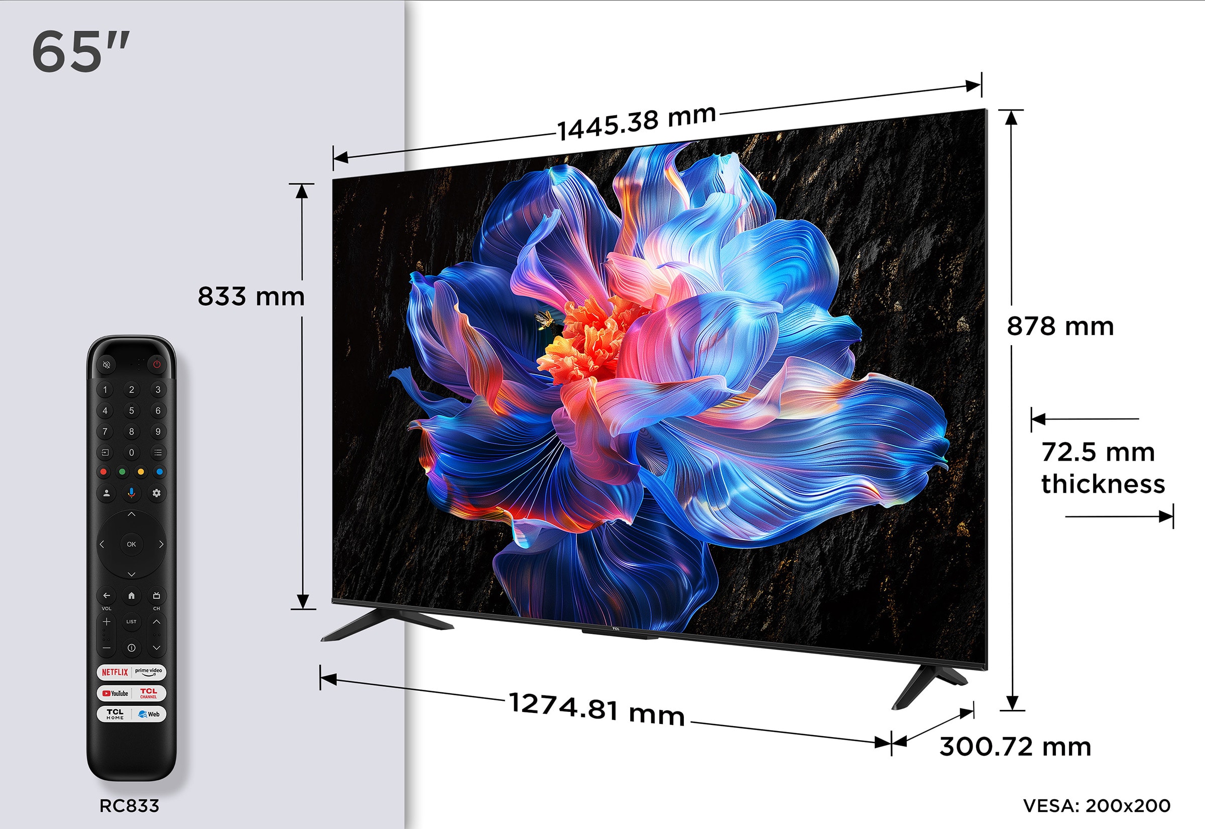 TV LED 4K 164 cm TCL - 65P6K TV LED 4K 164 cm TCL - 65P6K