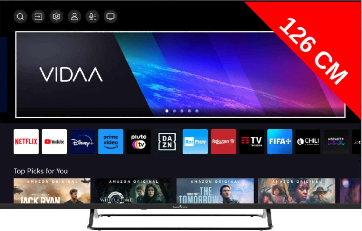 TV QLED 4K 126 cm SMART TECH  50QV01V