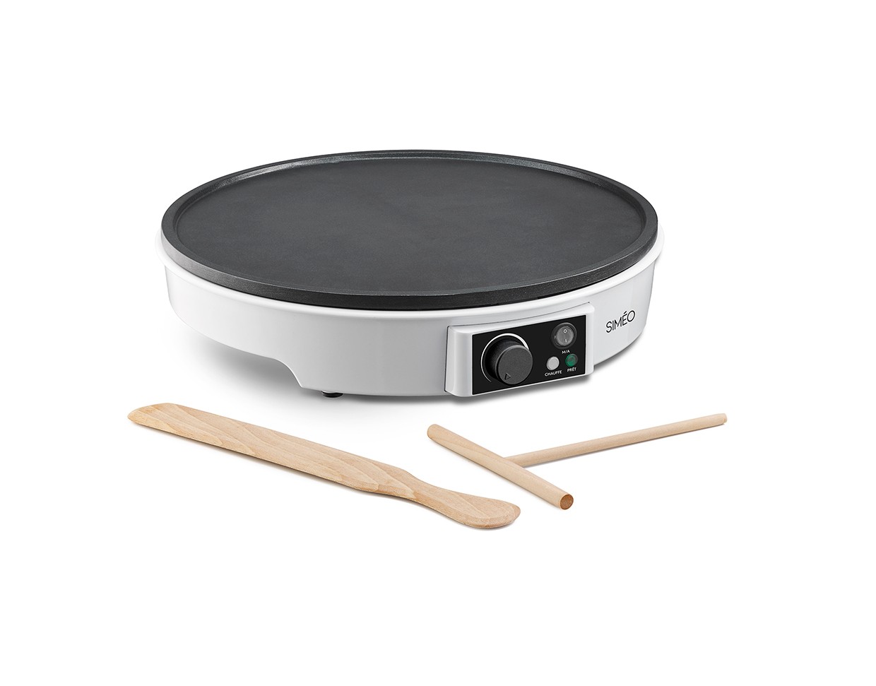 Crêpière SIMEO , 30cm, 1000W, Blanc CRE245