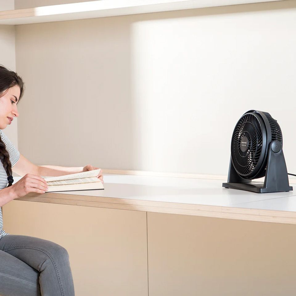 Ventilateur de table TAURUS 25 cm Silencieux Noir - ICEBRISEMINI