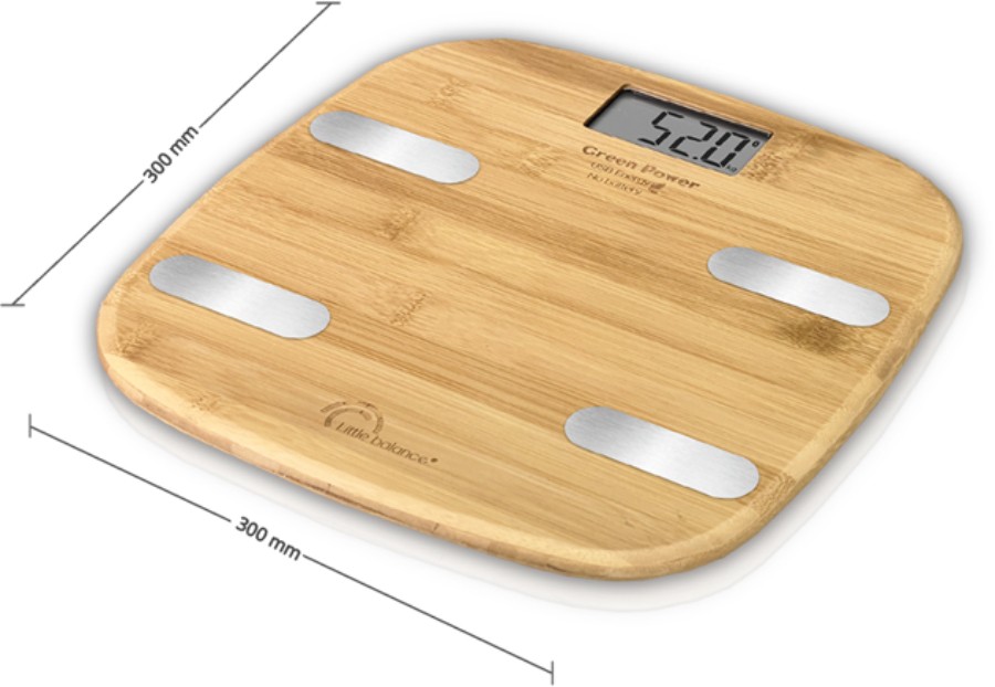 Pèse personne connecté LITTLE BALANCE Fitdays Connect Bambou - 8359