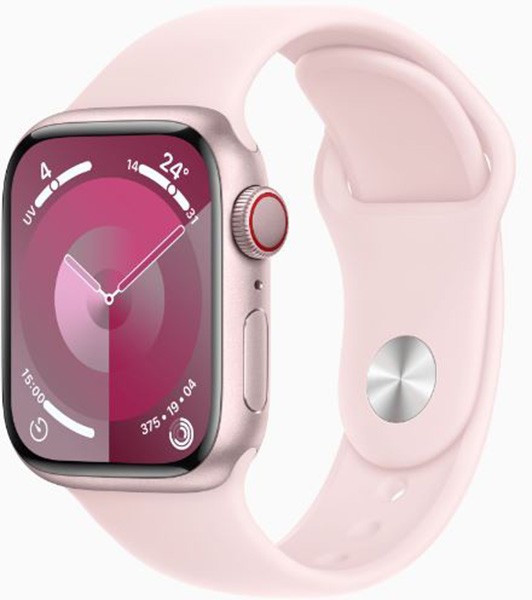 Montre connectée APPLE Watch Série 9 GPS + Cellular 41mm Aluminium Rose - WATCH9-MRHY3QF Montre connectée APPLE Watch Série 9 GPS + Cellular 41mm Aluminium Rose - WATCH9-MRHY3QF