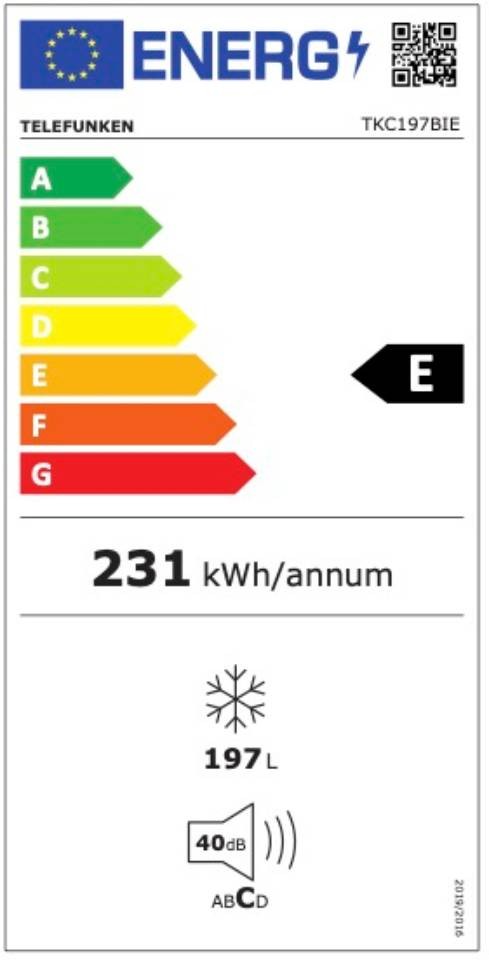 TELEFUNKEN Congélateur encastrable armoire  - TKC197BIE