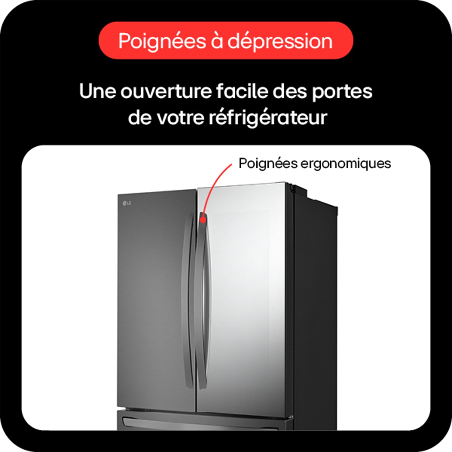 Réfrigérateur 3 portes LG , Froid No Frost, 750L, Inox - GMW765STGJ Réfrigérateur 3 portes LG , Froid No Frost, 750L, Inox - GMW765STGJ