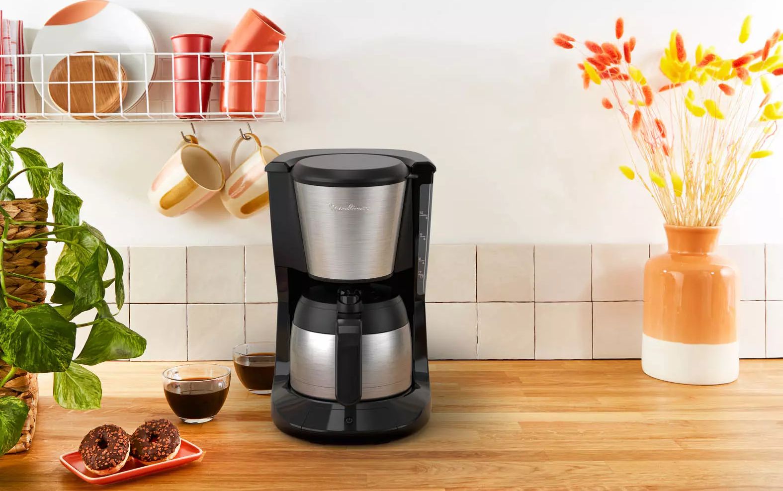 Cafetière MOULINEX Isotherme 0.9L 12 tasses Inox - FT5S0DE0