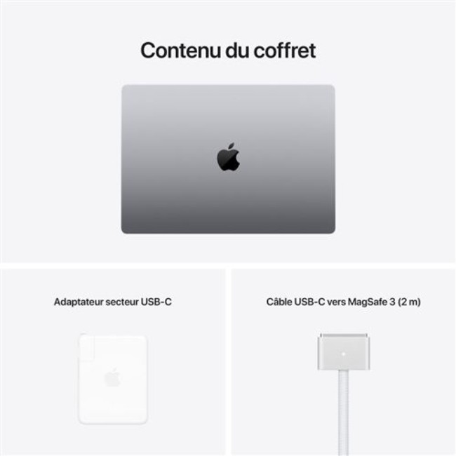 APPLE MacBook Pro 14" M1 Pro 16Go 1To Gris sidéral APPLE MacBook Pro 14" M1 Pro 16Go 1To Gris sidéral