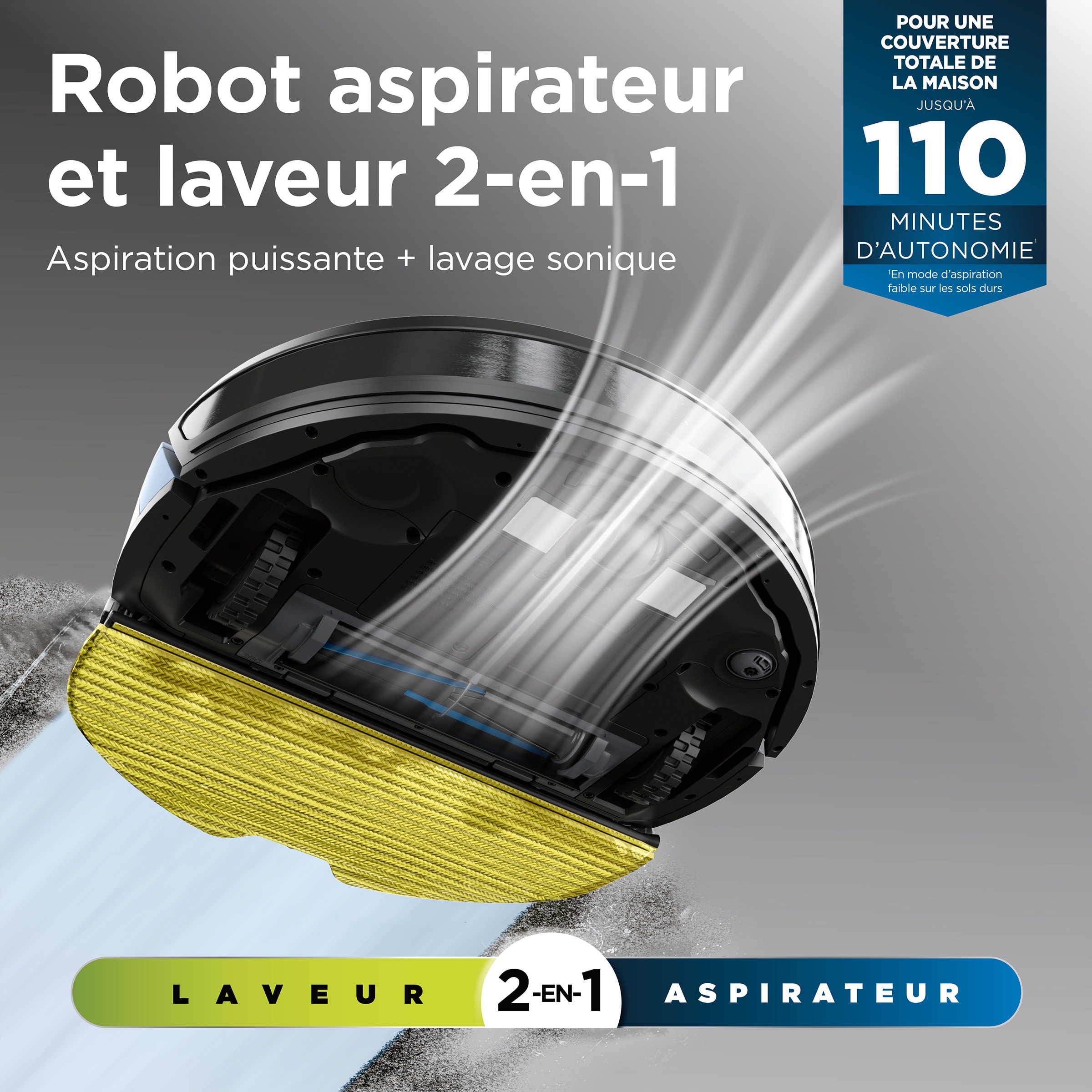 Aspirateur robot laveur SHARK Laveur, 2 en 1, Matrix Plus, Noir - RV2620WDEU Aspirateur robot laveur SHARK Laveur, 2 en 1, Matrix Plus, Noir - RV2620WDEU