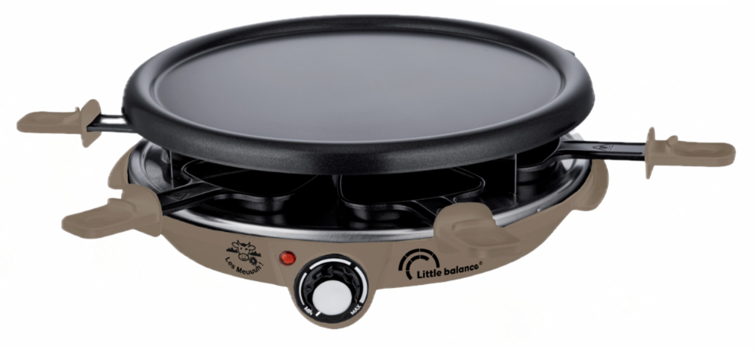 Raclette Multifonction LITTLE BALANCE 6 personnes 1200W Muscade - 8951