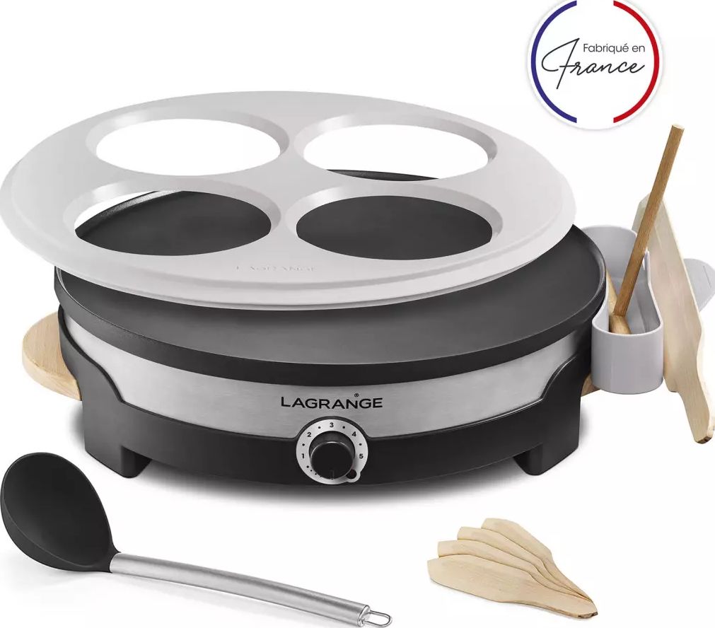 Crêpière LAGRANGE 35 cm 1500W Noir - 109018
