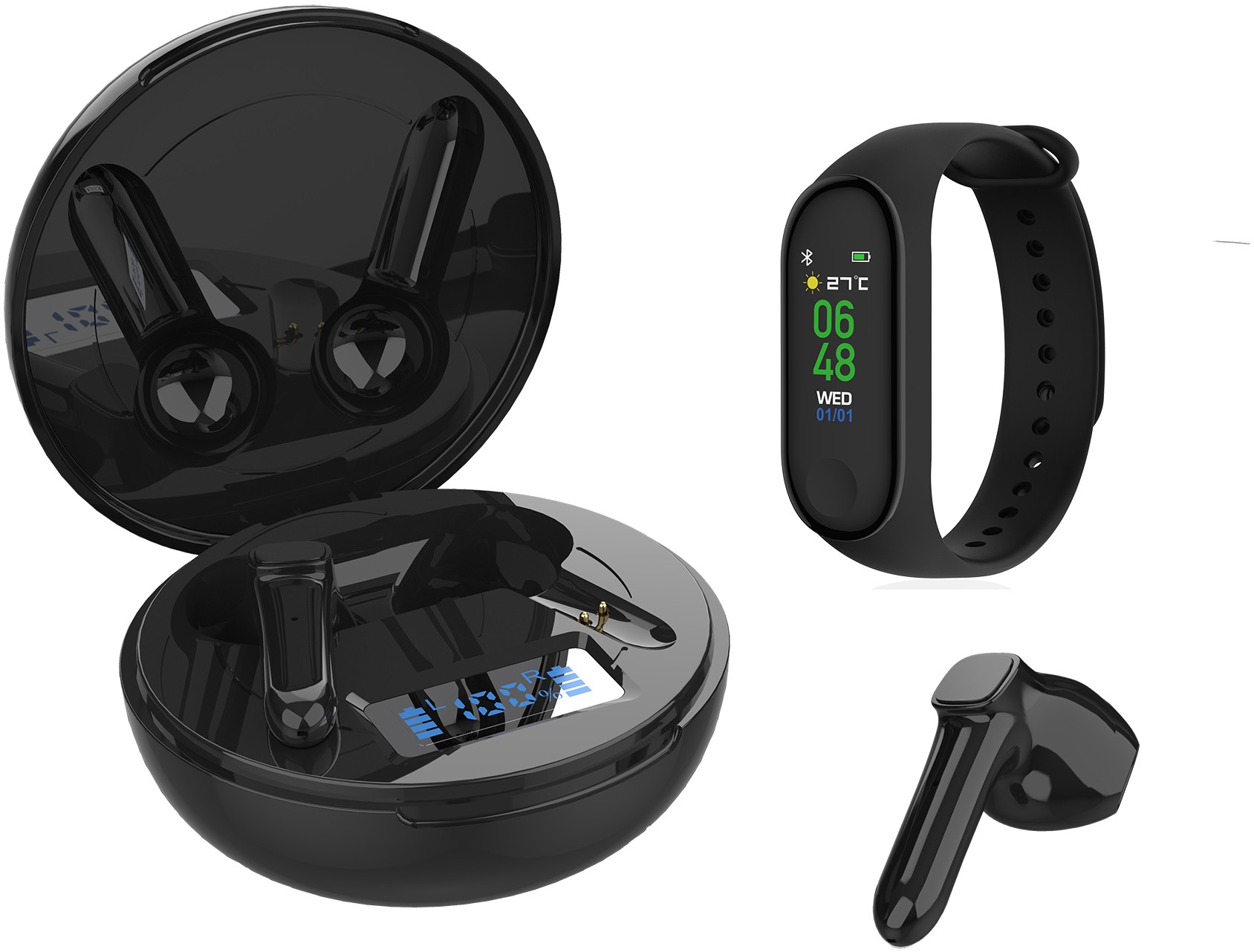 BLAUPUNKT Bracelet connecté BLP1940 Pack Bracelet connecté + écouteurs Bluetooth BLP1940 BLAUPUNKT Bracelet connecté BLP1940 Pack Bracelet connecté + écouteurs Bluetooth BLP1940